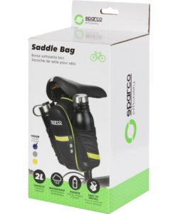 Borsa da sella per bicicletta sparco in nylon, 26x8,8x7 cm